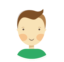 ein Mann mit einem grünen Hemd und braunen Haaren